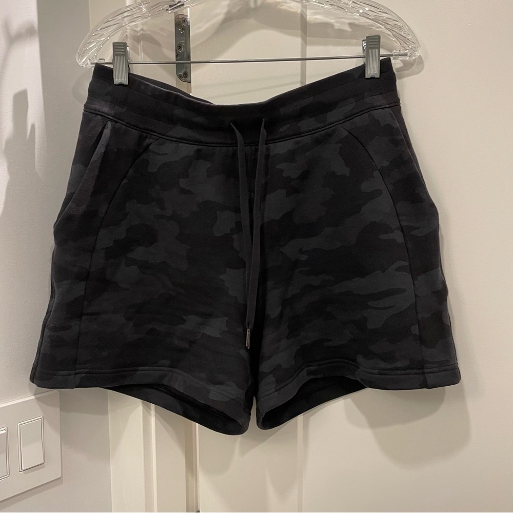 lululemon athletica Black Camo Women Shorts